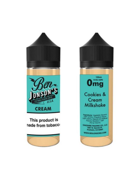 Cream by Ben Jonson's eJuice
