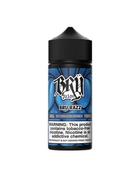 Bru Razz Tobacco Free Nicotine Vape Juice by Bru Juice