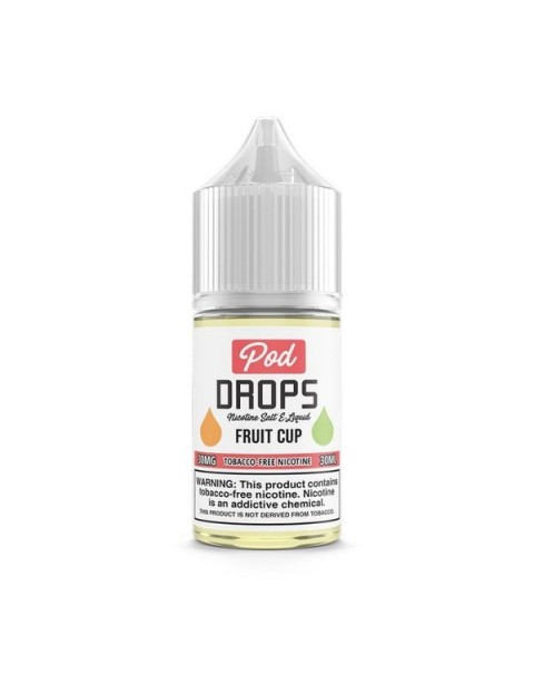 Fruit Cup Tobacco Free Nicotine Salt Juice by Pod Drops