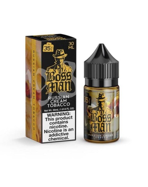 Russian Cream Tobacco by Boss Man Nicotine Salt E-Liquid