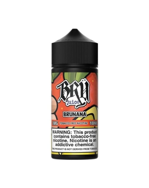 Brunana Tobacco Free Nicotine Vape Juice by Bru Juice