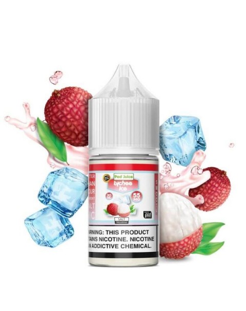 Lychee Ice by Pod Juice Nicotine Salt E-Liquid