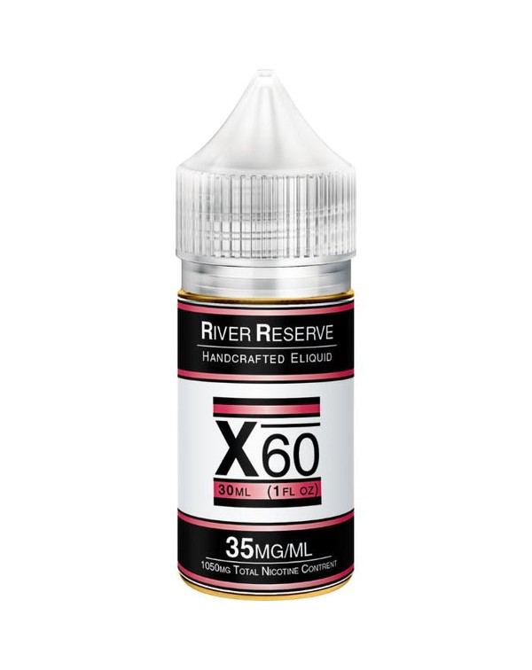 X-60 Tobacco Free Nicotine Salt Juice by River Res...