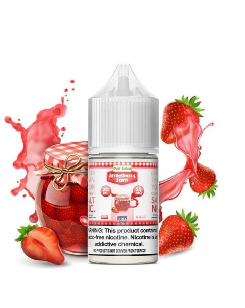 Strawberry Jam Tobacco Free Nicotine Salt Juice by Pod Juice