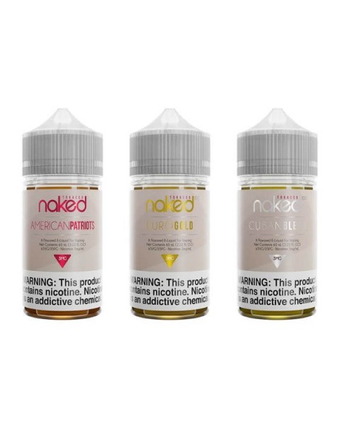 180ml Tobacco Bundle by Naked 100 Tobacco E-Liquid