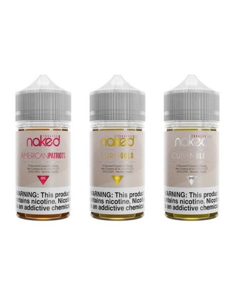 180ml Tobacco Bundle by Naked 100 Tobacco E-Liquid