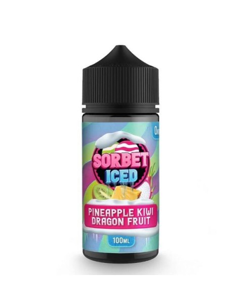 Iced Pineapple Kiwi Dragon Fruit Tobacco Free Nicotine Vape Juice by Sorbet Pop