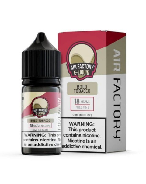Bold Tobacco Nicotine Salt by Air Factory E-Liquid