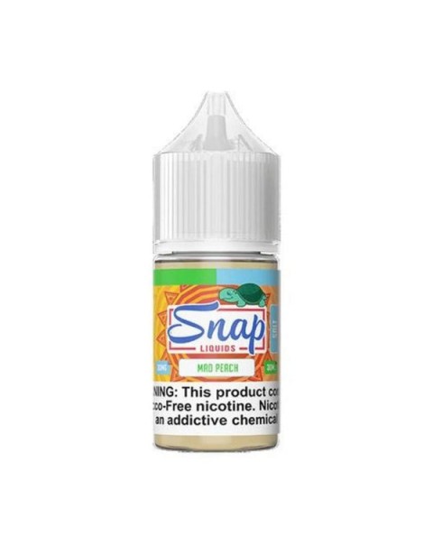 Mad Peach Tobacco Free Nicotine Salt Juice by Snap Liquids