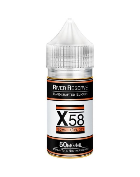X-58 Tobacco Free Nicotine Salt Juice by River Reserve