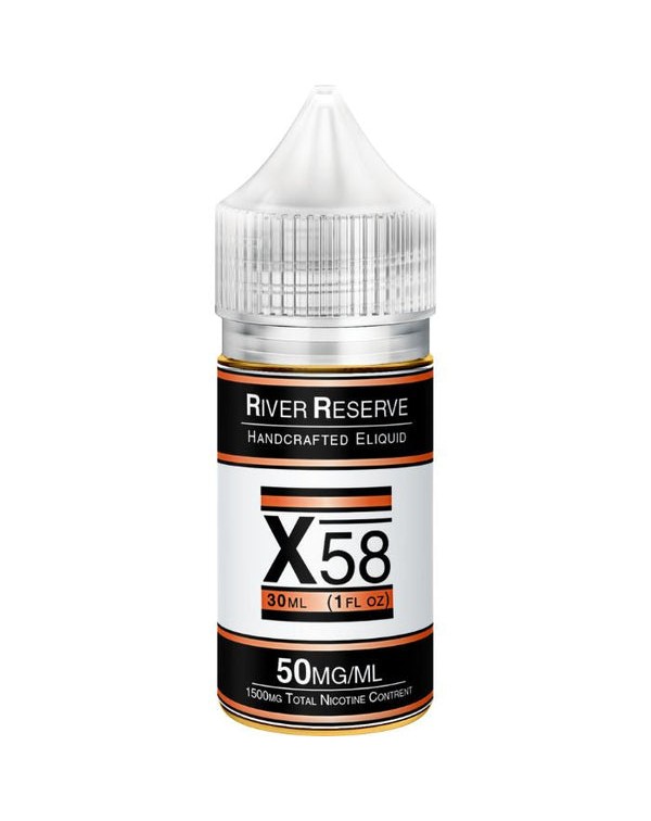 X-58 Tobacco Free Nicotine Salt Juice by River Res...