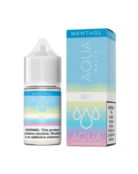 Drops Menthol Tobacco Free Nicotine Salt Juice by Aqua