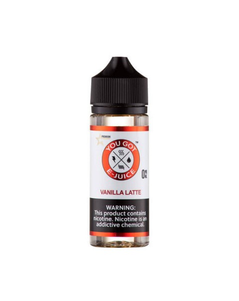 Vanilla Latte Synthetic Nicotine Vape Juice by You Got E-Juice