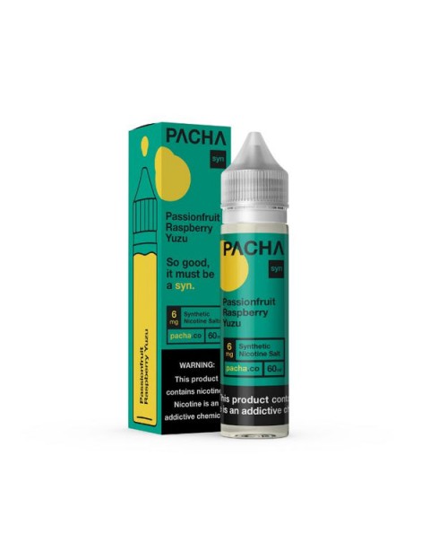 Passionfruit Raspberry Yuzu Tobacco Free Nicotine E-liquid by Pacha Syn