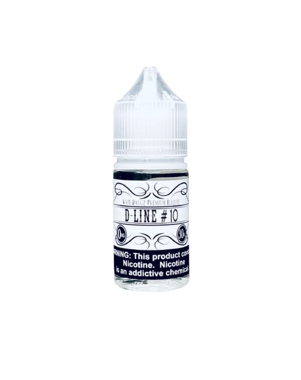 D-Line #10 Tobacco Free Nicotine Salt Juice by Vap...