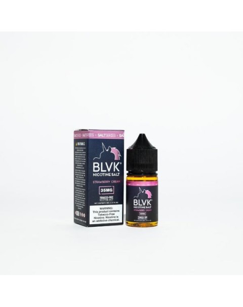 Strawberry Cream Tobacco Free Nicotine Salt Juice by BLVK Salt Series