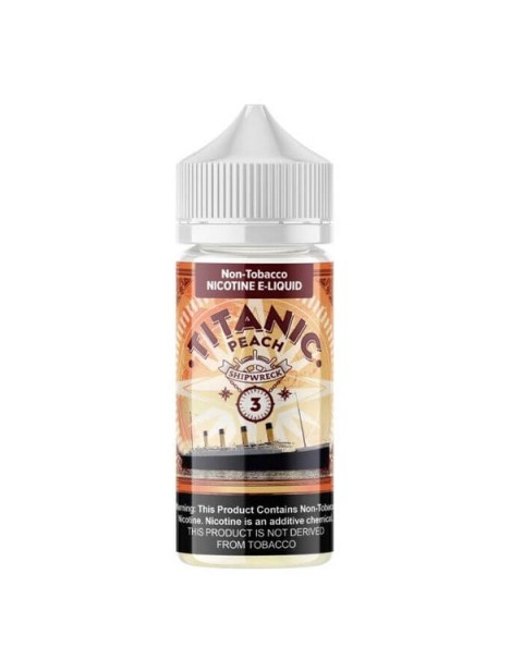 Titanic Peach Tobacco Free Nicotine Vape Juice by VR (VapeRite) Labs Premium