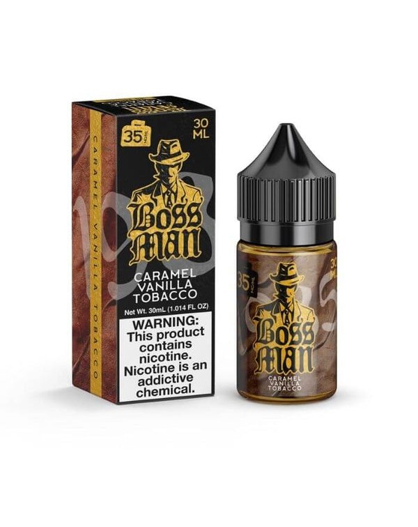 Caramel Vanilla Tobacco by Boss Man Nicotine Salt ...