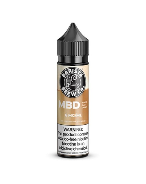 Maple Bar Donut Tobacco Free Nicotine Vape Juice by Barista Brew Co