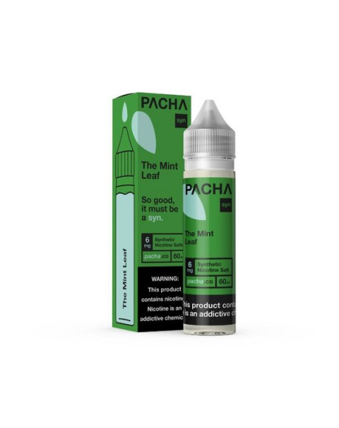 The Mint Leaf Tobacco Free Nicotine E-liquid by Pacha Syn