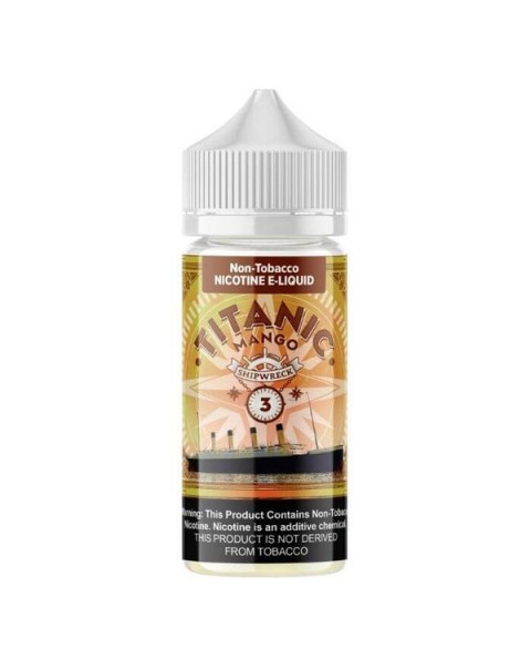 Titanic Mango Tobacco Free Nicotine Vape Juice by VR (VapeRite) Labs Premium