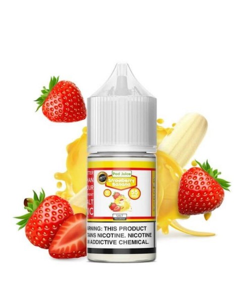 Strawberry Banana by Pod Juice Nicotine Salt E-Liquid