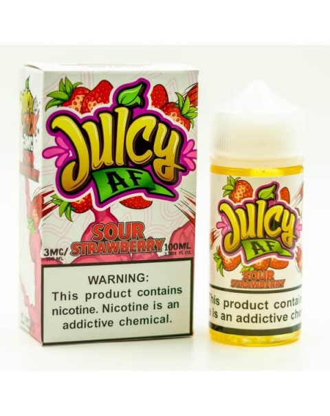 Sour Strawberry by Juicy AF E-Liquids