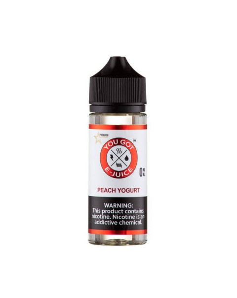 Peach Yogurt Synthetic Nicotine Vape Juice by You Got E-Juice