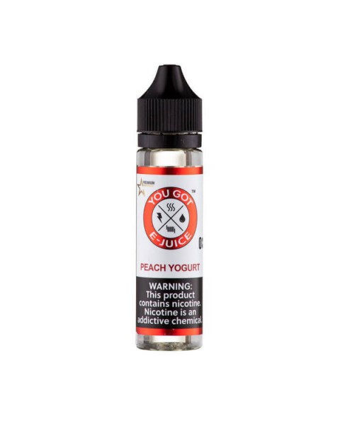 Peach Yogurt Synthetic Nicotine Vape Juice by You Got E-Juice