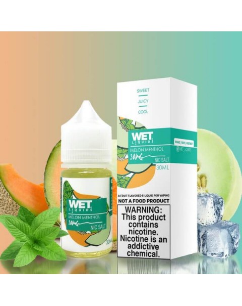 Melon Menthol Nicotine Salt by Wet Liquids E-Juice
