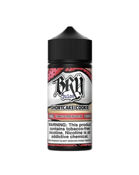 Shortcake Cookie Tobacco Free Nicotine Vape Juice by Bru Juice
