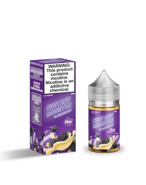 Blackberry by Custard Monster Nicotine Salt E-Liquid