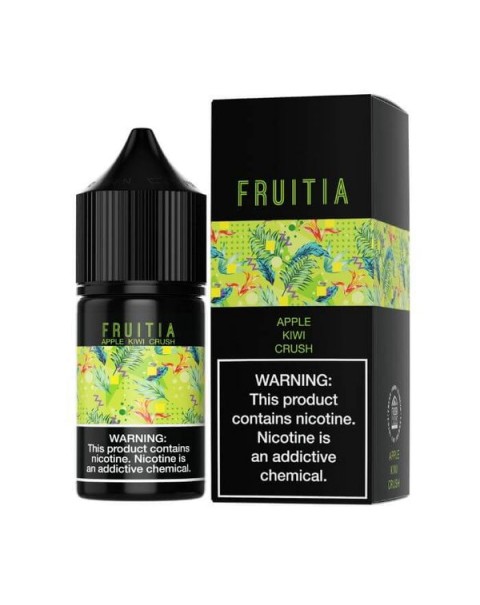 Apple Kiwi by Fruitia Nicotine Salt E-Liquids