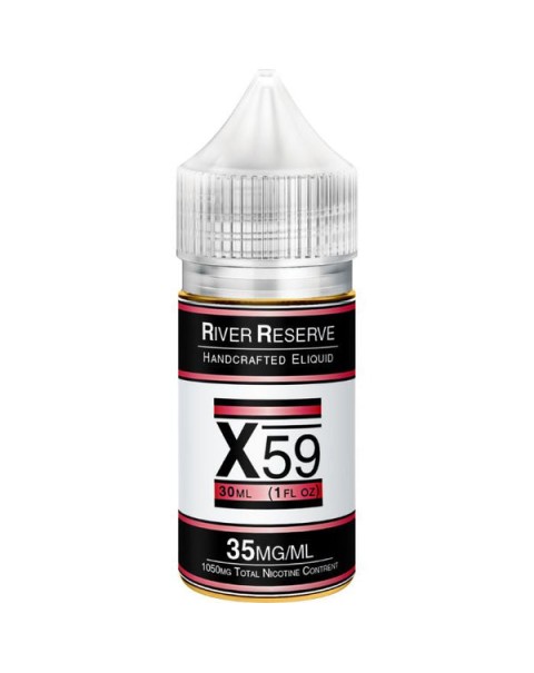 X-59 Tobacco Free Nicotine Salt Juice by River Reserve
