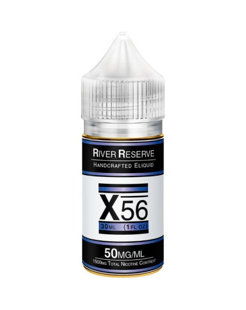 X-56 Tobacco Free Nicotine Salt Juice by River Reserve