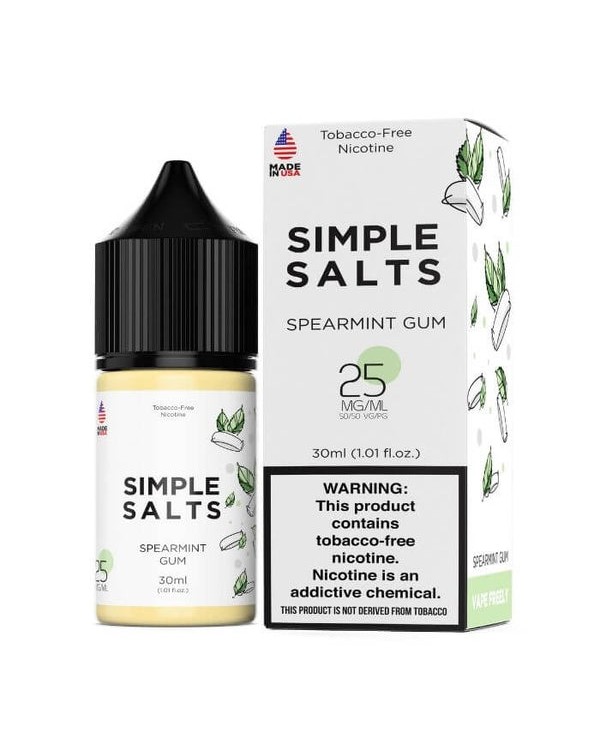 Spearmint Gum Tobacco Free Nicotine Salt Juice by ...