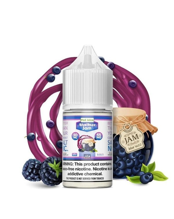Blue Razz Jam Tobacco Free Nicotine Salt Juice by ...