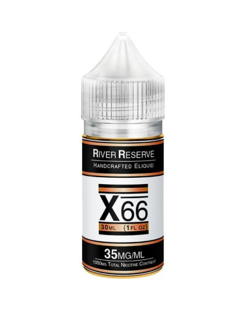 X-66 Tobacco Free Nicotine Salt Juice by River Reserve