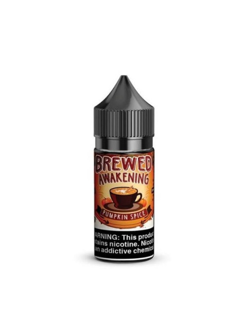 Brewed Awakening Pumpkin Spice by Caribbean Cloud Company Nicotine Salt eJuice