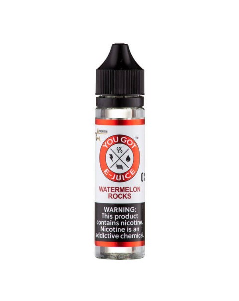 Watermelon Rocks Synthetic Nicotine Vape Juice by You Got E-Juice