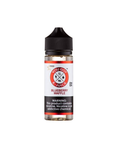 Blueberry Waffle Synthetic Nicotine Vape Juice by You Got E-Juice