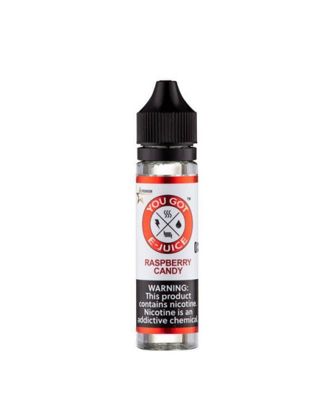 Raspberry Candy Synthetic Nicotine Vape Juice by You Got E-Juice