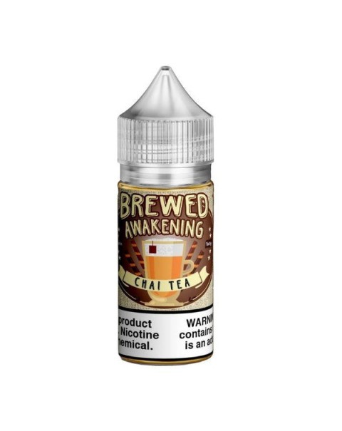 Brewed Awakening Vanilla Chai Tea by Caribbean Cloud Company Nicotine Salt eJuice