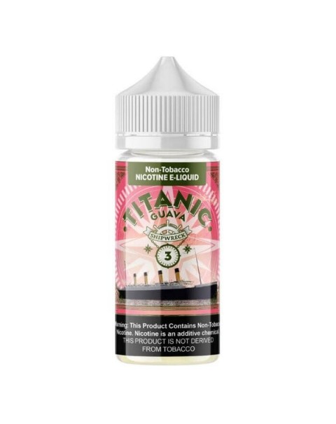 Titanic Guava Tobacco Free Nicotine Vape Juice by VR (VapeRite) Labs Premium