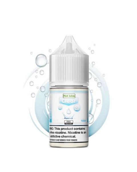 Clear Tobacco Free Nicotine Salt Juice by Pod Juice