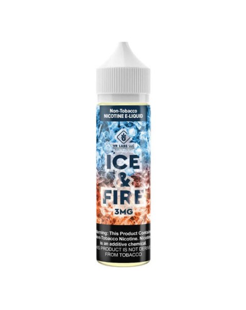 Ice And Fire Tobacco Free Nicotine Vape Juice by VR (VapeRite) Labs Premium