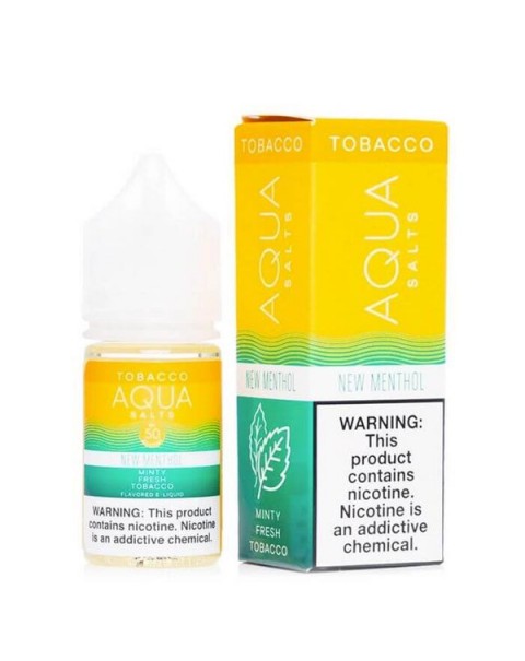 New Menthol by Aqua Nicotine Salt E-Liquid