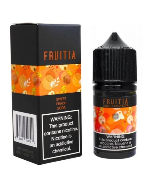 Sweet Peach by Fruitia Nicotine Salt E-Liquids