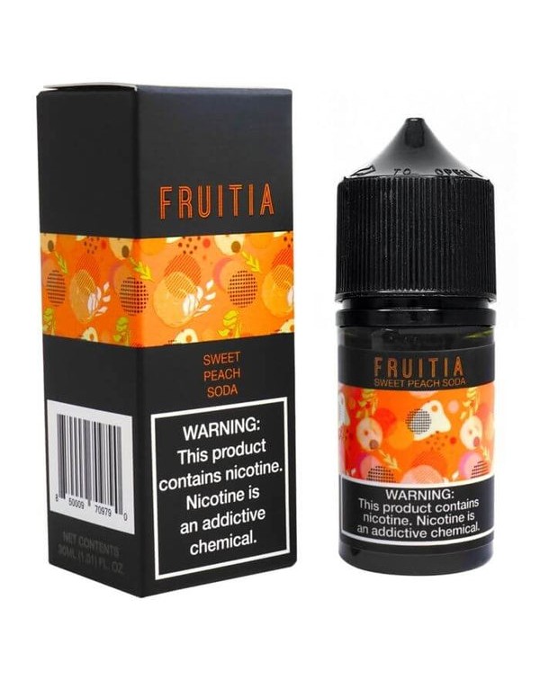 Sweet Peach by Fruitia Nicotine Salt E-Liquids