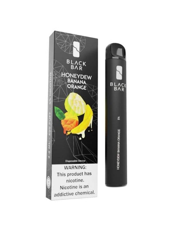 Black Bar Honeydew Banana Orange Disposable Device